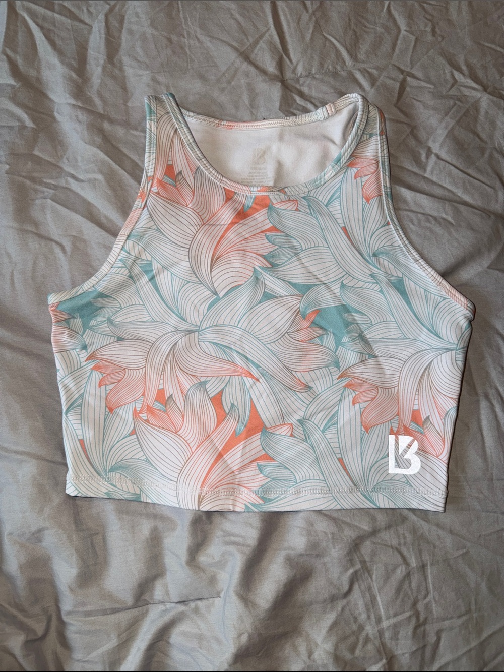 Floral Print Crop Tank Top buffbunny